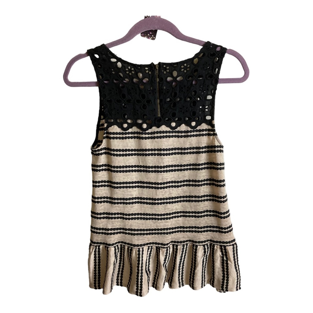 Free People FP Molly Cutout Ruffle Peplum Blouse - Picture 3 of 6
